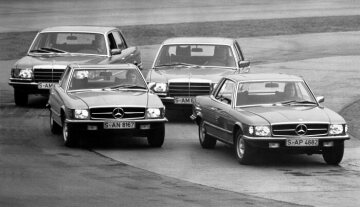 Mercedes-Benz Typ SLC und S-Klasse aus dem Jahre 1980