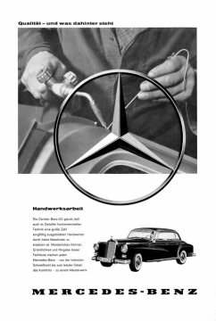 Werbeanzeige Mercedes-Benz: "Handwerksarbeit", Qualität - und was dahinter steht, Mercedes-Benz Typ 300 d