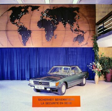 Mercedes-Benz 350 SLC, W 107,
at the Geneva Motor Show 1972