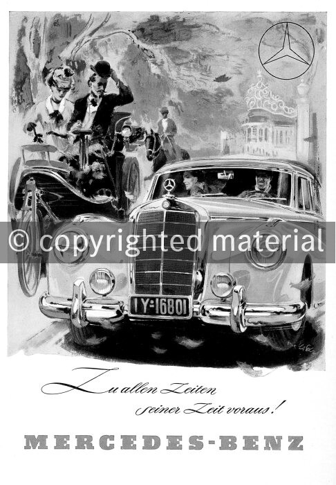 1988M1017 Advertising Passenger Cars 1952