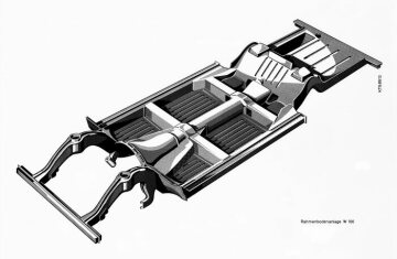 Mercedes-Benz Typ 600 Limousine aus dem Jahre 1963 (Rahmenbodenanlage)