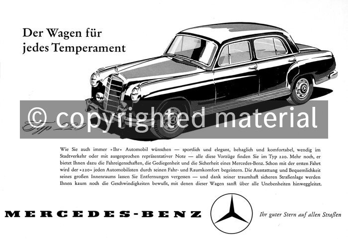 1988M1256 Advertising Passenger Cars 1956