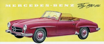 Mercedes-Benz 190 SL Roadster
W 121 series
Drawing from a brochure 1956