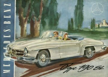 Mercedes-Benz 190 SL Roadster1955-63; front page of the 1955 broschure