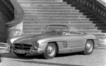 Mercedes-Benz Typ 300 SL, 215 PS, Roadster, Bauzeit: 1957 bis 1963.