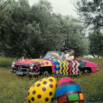 Mercedes-Benz Typ 190 SL-Roadster (W 121) mit Oster Motiven

