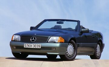 Mercedes-Benz SL, 129 series, CTS forged wheel, Continental Safety tire system, 1989-1992