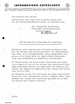 Presseinformationen 29.Oktober 1953