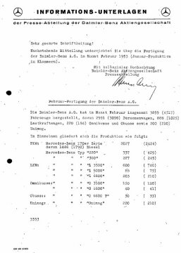 Presseinformation 3. März 1953