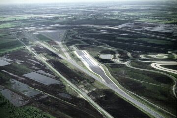 Daimler-Benz test track in Papenburg in Germany's Emsland region