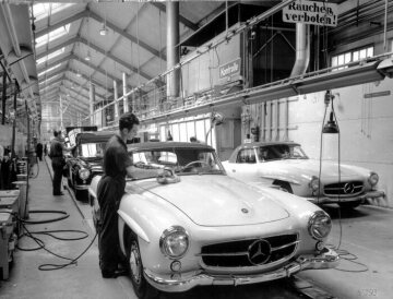 Werk Sindelfingen, Produktion, Endmontage des Typs 190 SL,1960