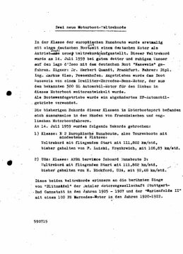 Presseinformation 15. Juli 1959