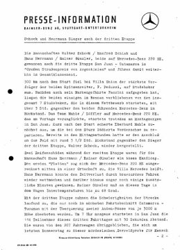 Presseinformation 30. Oktober 1961