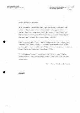 Presseinformation 9. März 1964