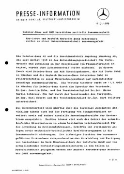 Presseinformation 11. Juli 1969