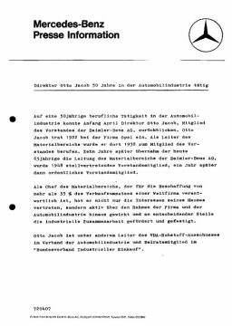 Presseinformation 7. April 1972