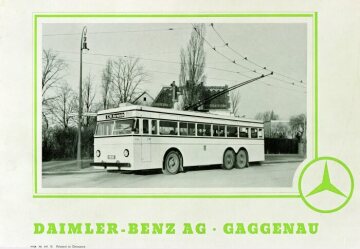 Mercedes-Benz O 10000 T (N 56), O-Bus der BVG Berlin mit BBC-Motor, Katalogabbildung
