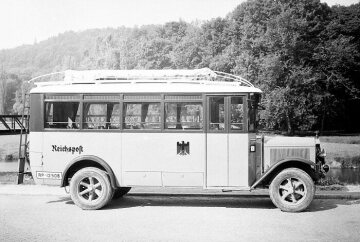 Mercedes-Benz N 46, Reichspost-Omnibus mit M 16-Benzinmotor, Holzaufbau Werk Sindelfingen
