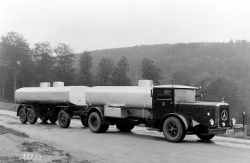 Mercedes-Benz L 6500 (L 54), Milch-Tankwagen mit OM 54-Dieselmotor, 6,5 to Nutzlast