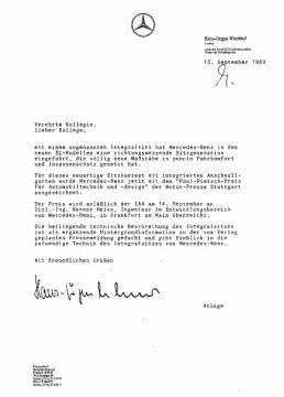 Presseinformationen 13. September 1989