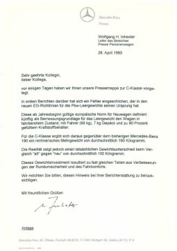 Presseinformationen 28. April 1993