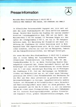 Presseinformationen Januar 1987