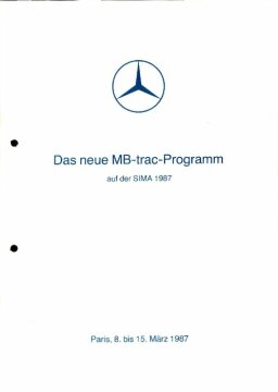 Presseinformationen 8. März 1987