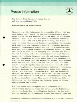Press Information October, 1987
