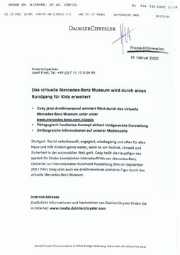 Presseinformationen 19. Februar 2002