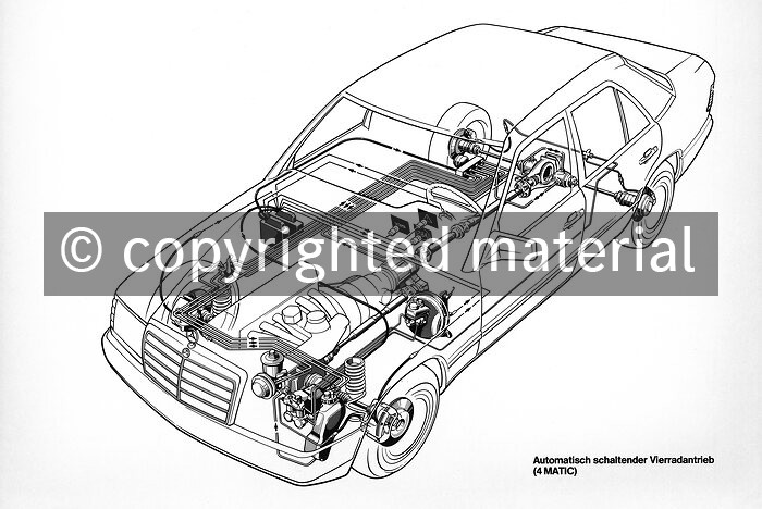 00182395 Scheme, saloon - W 124, 4MATIC