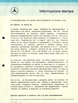 Press Information March, 1989
