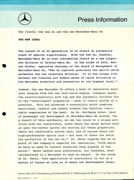 Press Information May, 1989