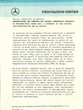 Presseinformationen 5. Juni 1989 (Italienisch)
