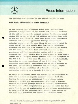 Press Information August, 1989