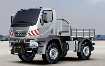 Mercedes-Benz Unimog U 20, 2006:
Rendering of a U20 series 405; this vehicle was premièred at the IAA 2006 in Hanover.