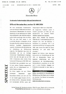 Presseinformationen 23. Februar 2000