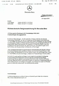 Press Information August 28, 2000