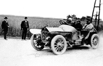 The first Prince Heinrich Race runs from 9th to 17th June 1908 over a distance of 2,201 kilometres (1,367.7 miles) from Berlin via Stettin, Kiel, Hamburg, Hanover, Cologne and Trier to Frankfurt am Main. The overall winner is Fritz Erle (No. 68) in a 50 hp Benz touring car.