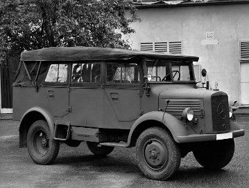 Mercedes-Benz L 1500 A (L 301), Allrad-Mannschaftswagen der Wehrmacht mit M 159-Benzinmotor, 1,5 to Nutzlast