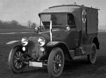 Mercedes 12/32 hp, field ambulance, type bavaria, 1914