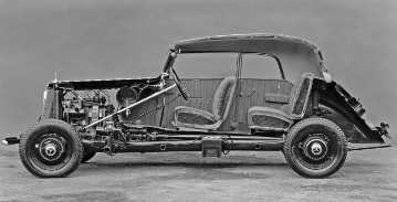 Werk Sindelfingen, Schnittbild, Schnittmodell eines MB Typ 170 V Cabriolet B., ca. 1936.