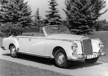 Mercedes-Benz Typ 300 d, 160 PS, Cabriolet D, Bauzeit: 1958 bis 1962.