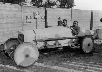 First Avus race, September 24 and 25, 1921. Franz Hörner with co-driver Paul Gass claimed victory in the inaugural Avus race in a 10/30-hp Benz.