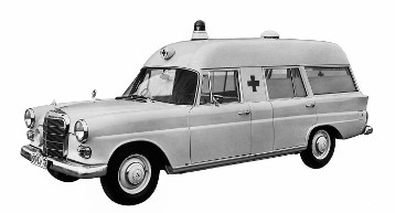 Mercedes-Benz 200 D
Krankenwagen aus dem Jahre 1965
Aufbau Binz