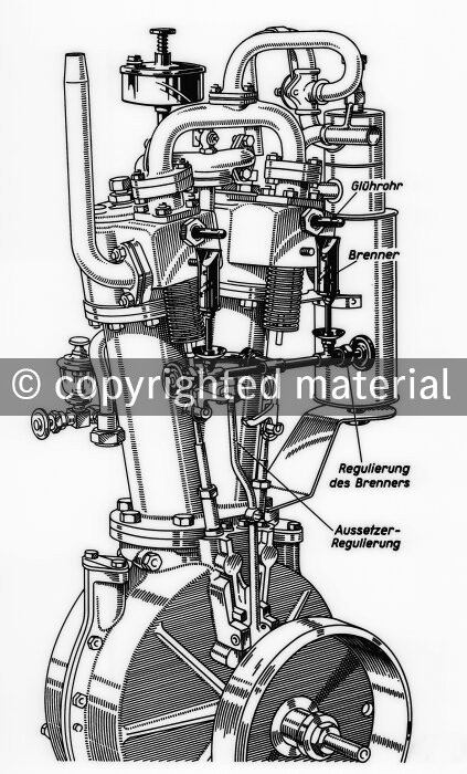 67606 Daimler-Zweizylinder V-Motor