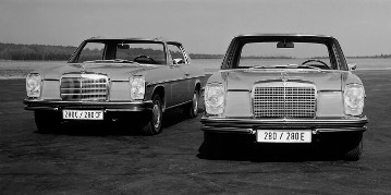 Mercedes-Benz 280/280 E (W 114) and 280 C/280 CE (C 114) from 1972 had a long bumper at the rear as a special feature.
