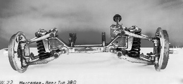 Mercedes-Benz 380, front axle, built 1933 - 1934