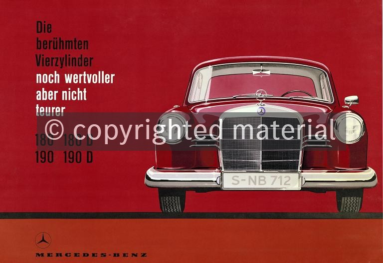 B49151 Mercedes-Benz 180, 180 D, 190 und 190 D