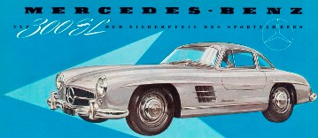 Mercedes-Benz 300 SL Coupé
W 198 series
Drawing from brochure 1954