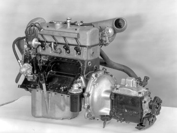 Mercedes-Benz Motor M 121 vom Typ 190 SL Roadster (W 121), 1955 bis 1963.